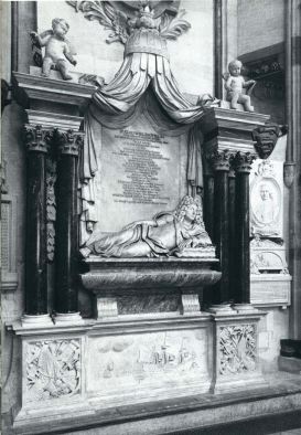 The Tomb of Sir Clowdisley Shovell in Westminster Abbey, with its highly controversial monument.